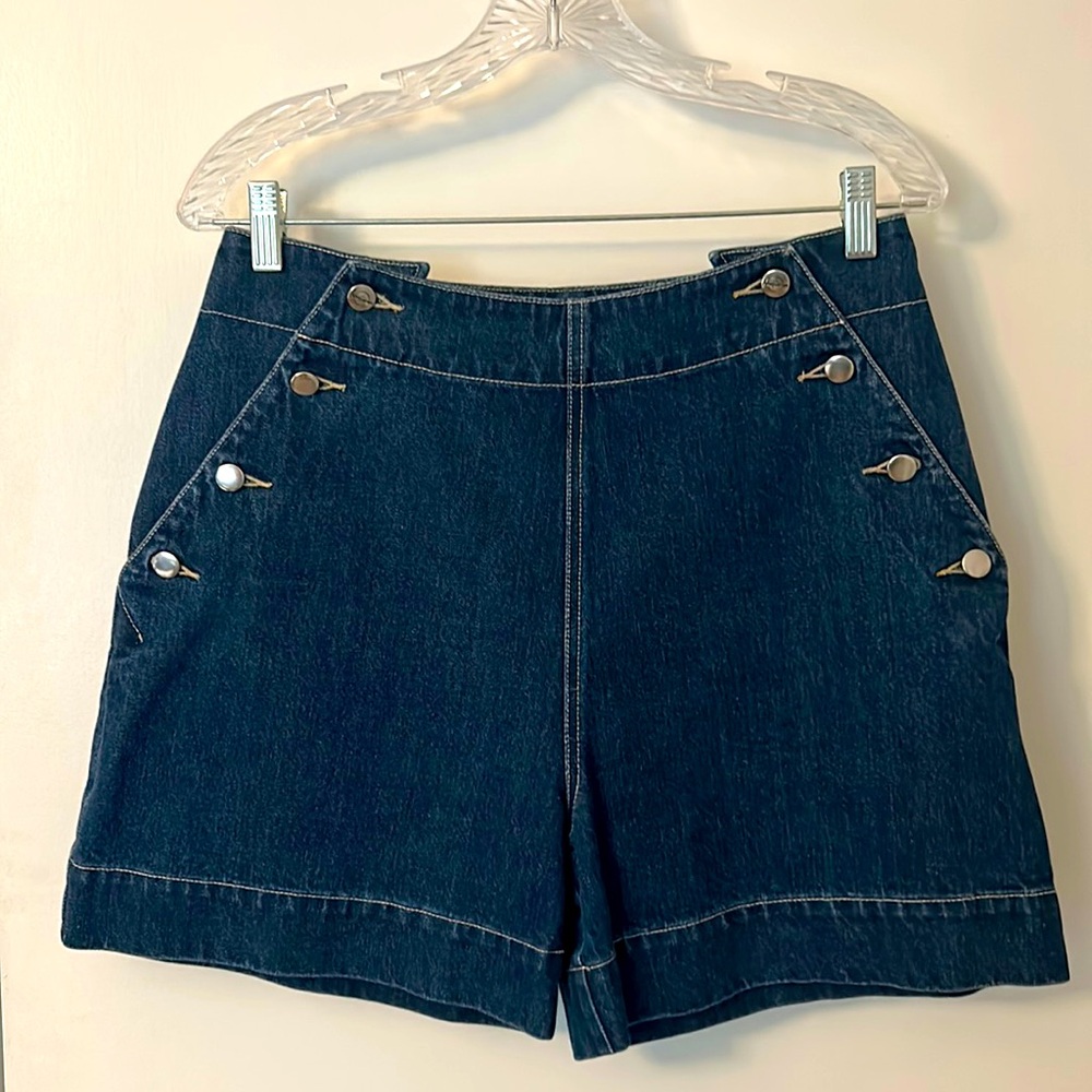 RARE - Adam Selman - designer jean shorts